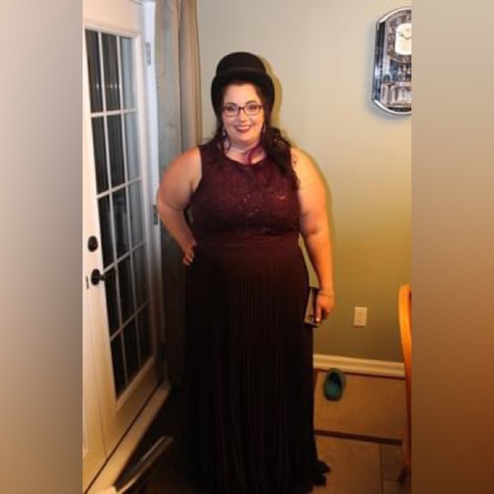 Purple Gala Dress (colour may vary due to lighting)